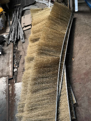 水泥窑窑头密封钢丝刷 水泥回转窑窑头钢刷密封